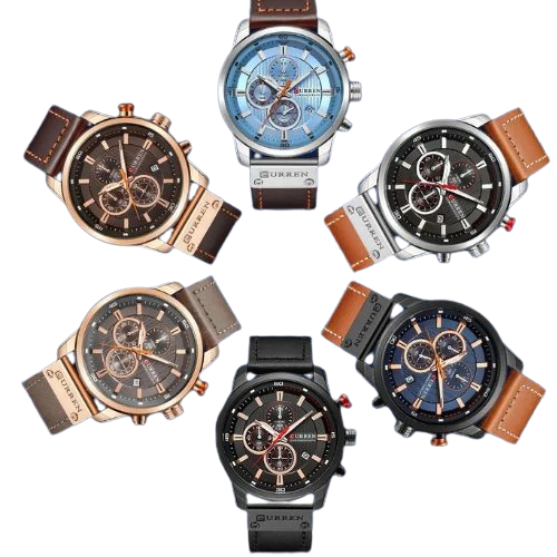 CURREN LUXURY HOLDINI CHRONOGRAPH WATCH  