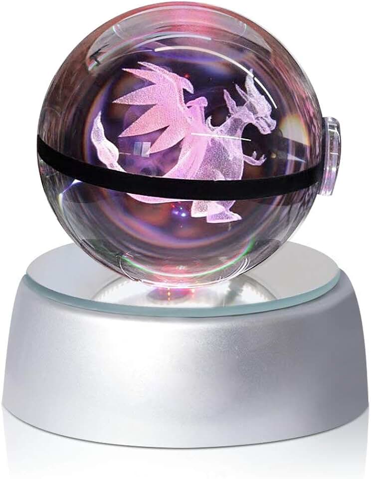 CRYSTAL 3D POKEMON LED Ball 8CM