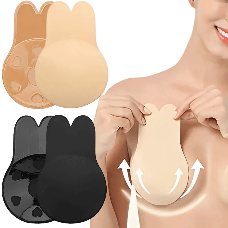Invisible Breast Lift Up Bra Pad Tape Silicone Cover Ear SALE S-XL