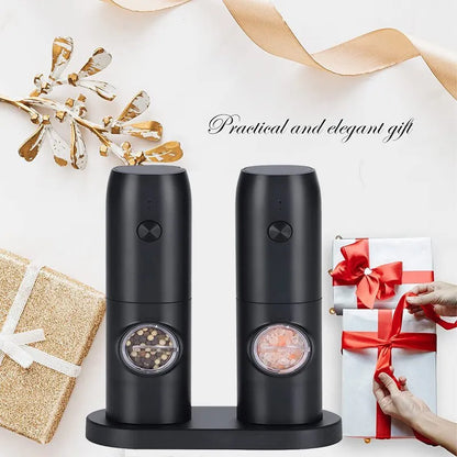 USB/LED AUTOMATIC SALT AND PEPPER GRINDER