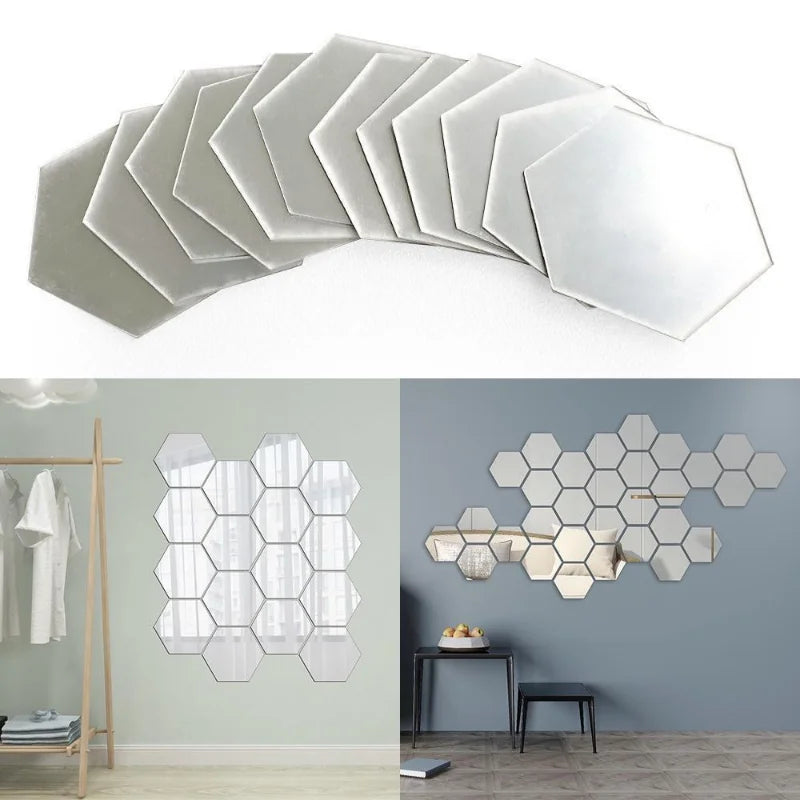 HEXA INFINITY 24 PCS MIRROR 3D STICKER  