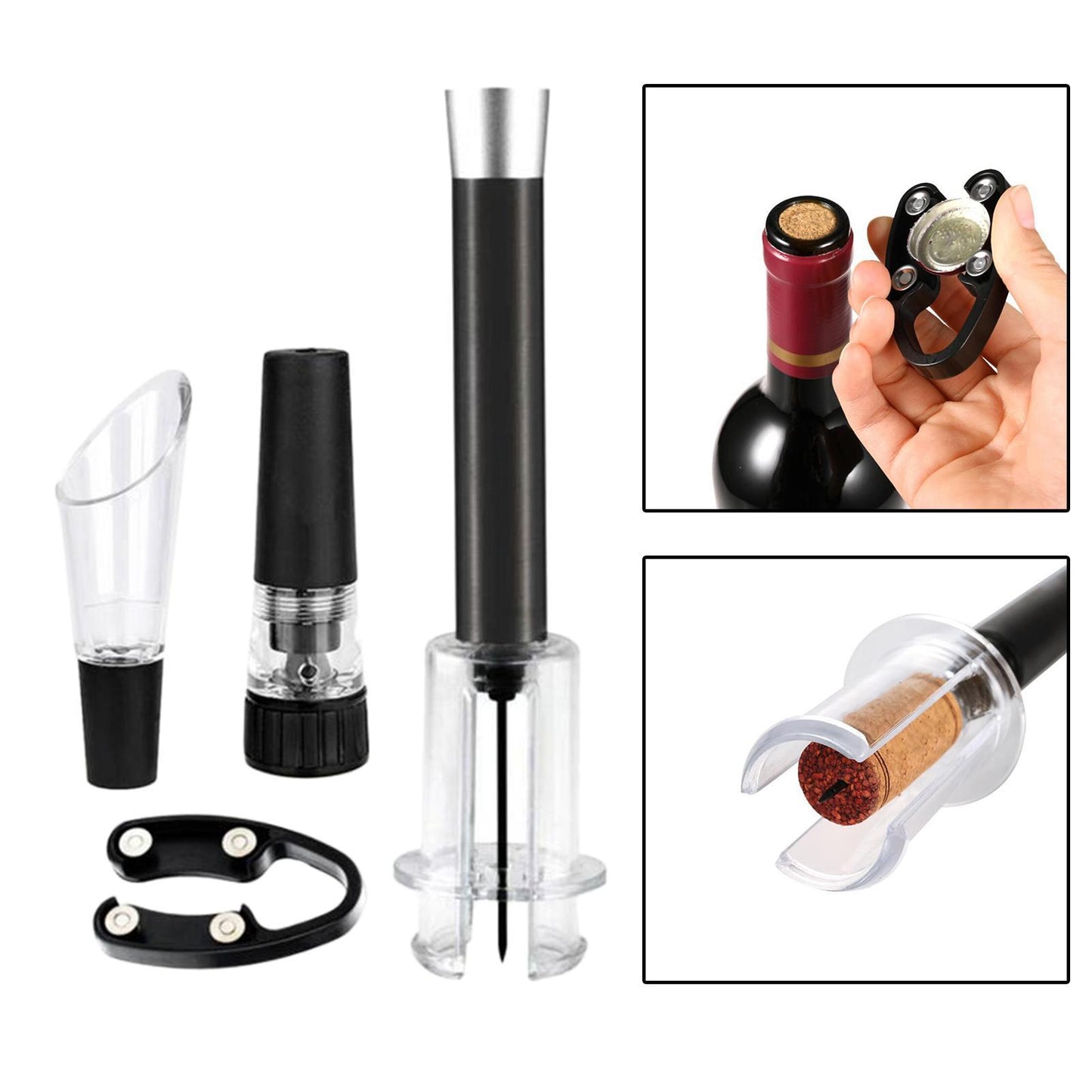 WINE OPENER AIR PUMP AND VACUUM PRESSURE 