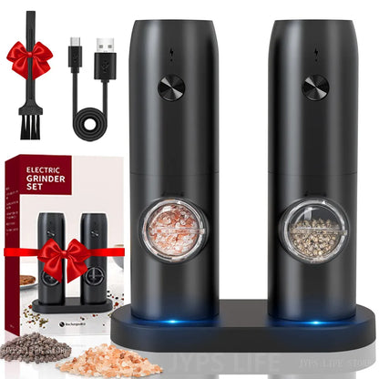 USB/LED AUTOMATIC SALT AND PEPPER GRINDER